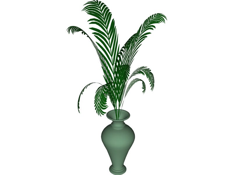 Plant In Vase 3D Model Download | 3D CAD Browser