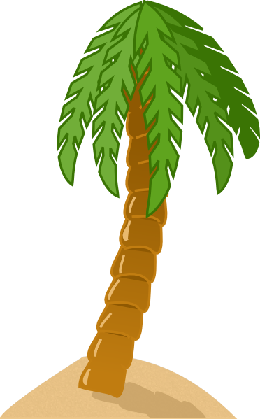 Palmtree clip art - vector clip art online, royalty free & public ...