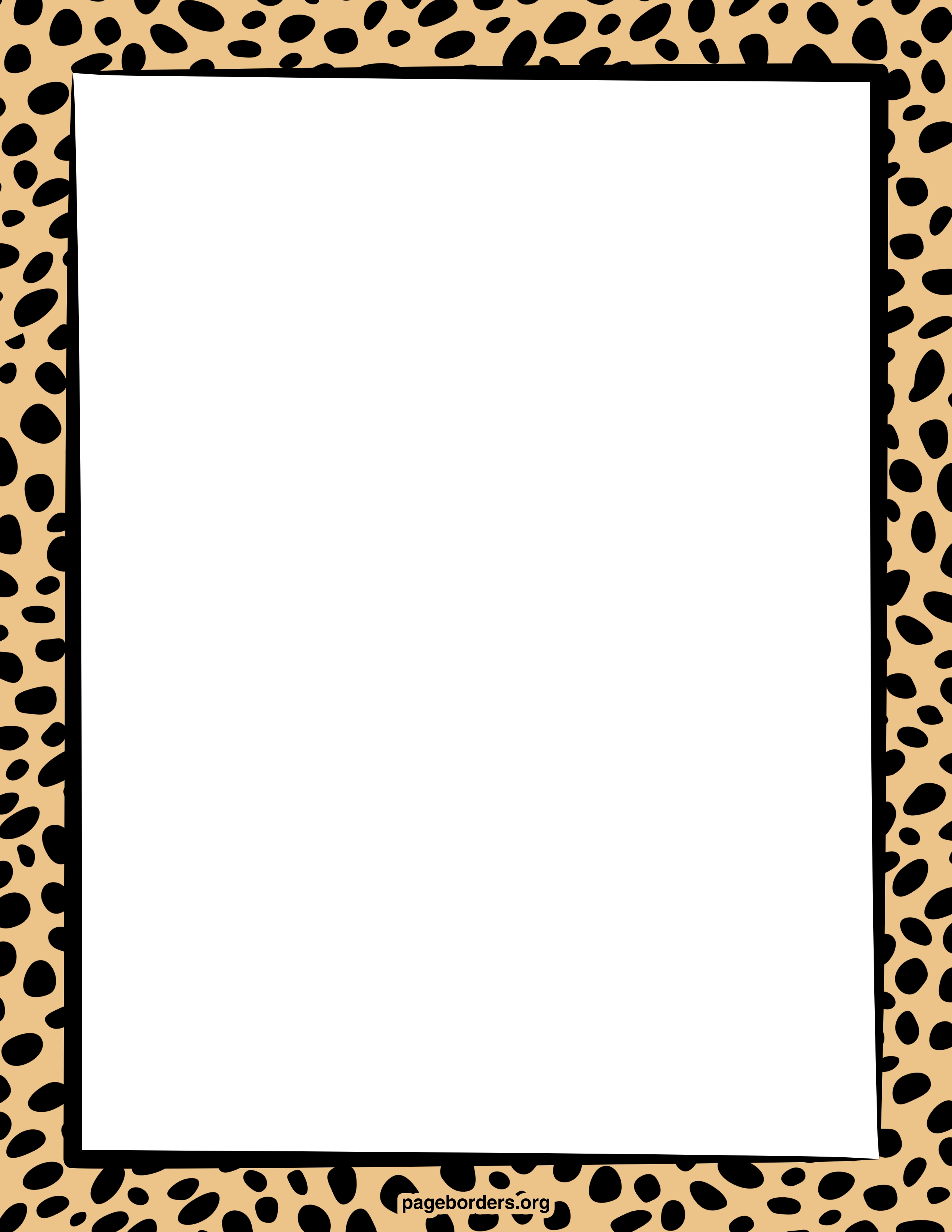 free giraffe print border clip art - photo #5