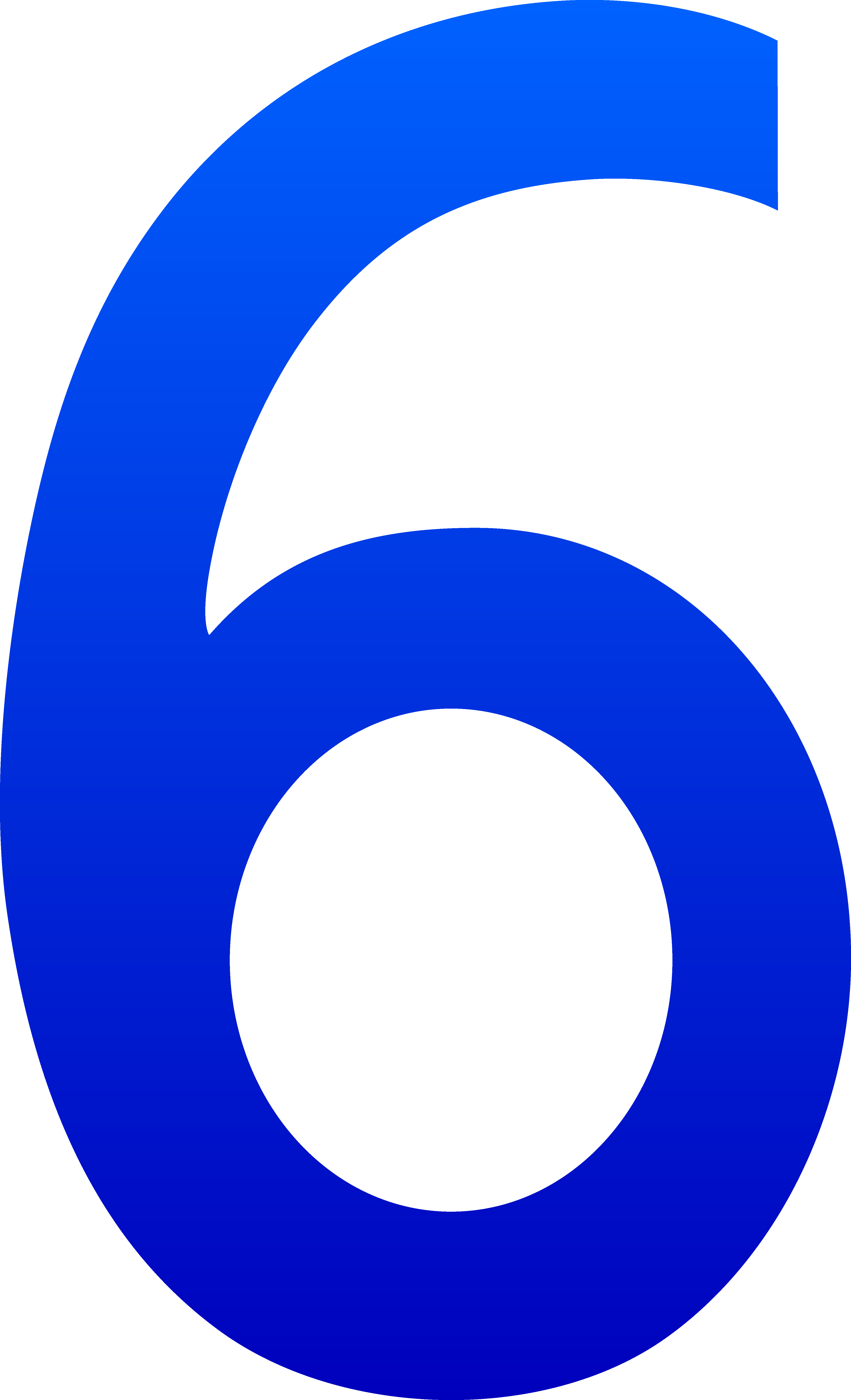 The Number Six - Free Clip Art