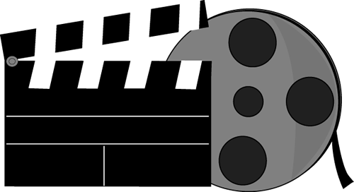 Movie Clapperboard and Movie Reel Clip Art - Movie Clapperboard ...