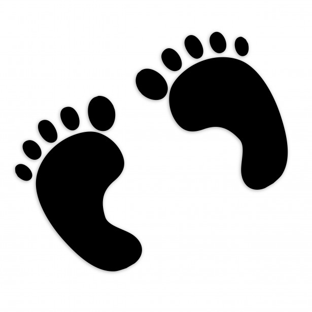 Baby Footprint Clipart - Cliparts.co