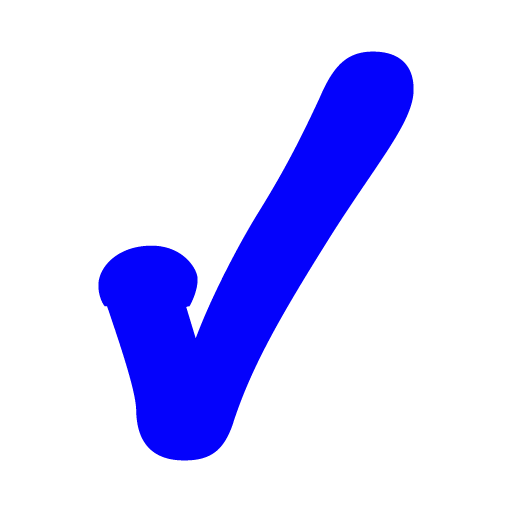 Blue check mark 5 icon - Free blue check mark icons