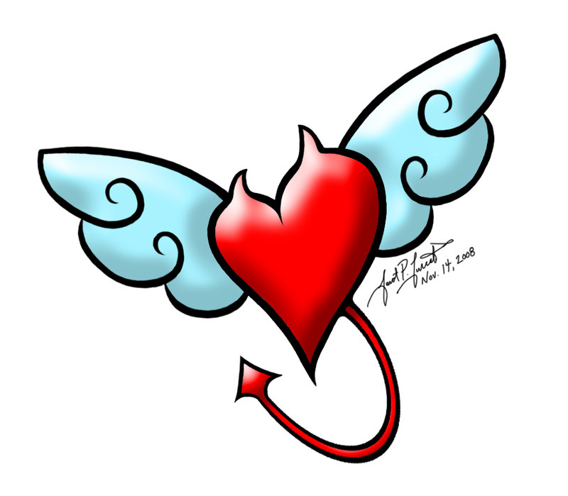 deviantART: More Like Heart Tattoo by KumoriMitsukai