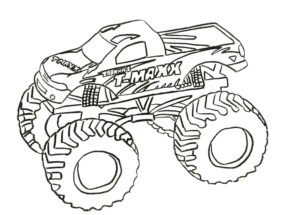 Easy Monster Truck Drawings Images & Pictures - Becuo