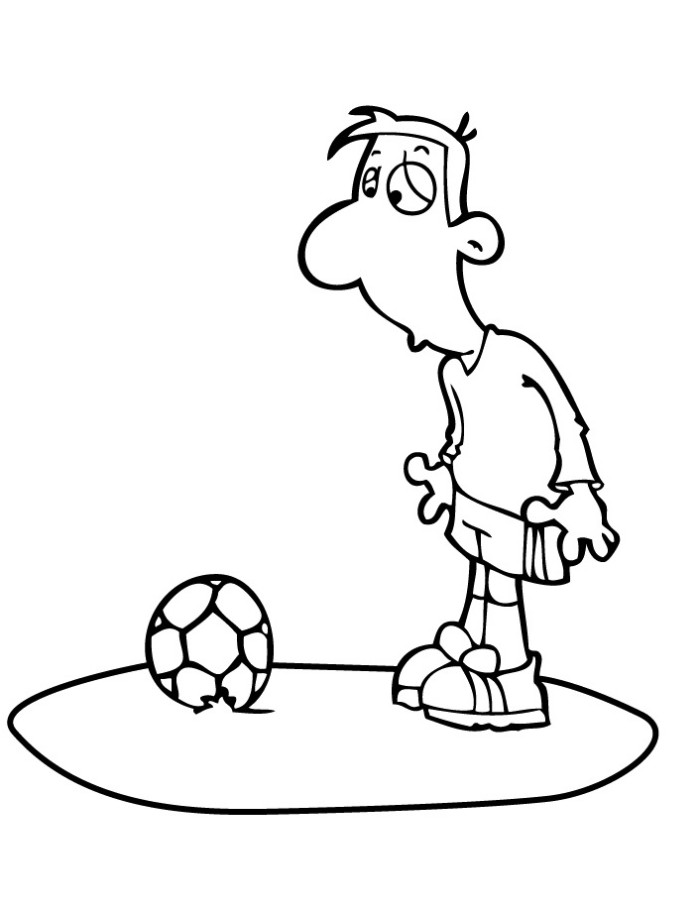 Funny Football Player Fatigue Coloring Pages - Football Coloring ...