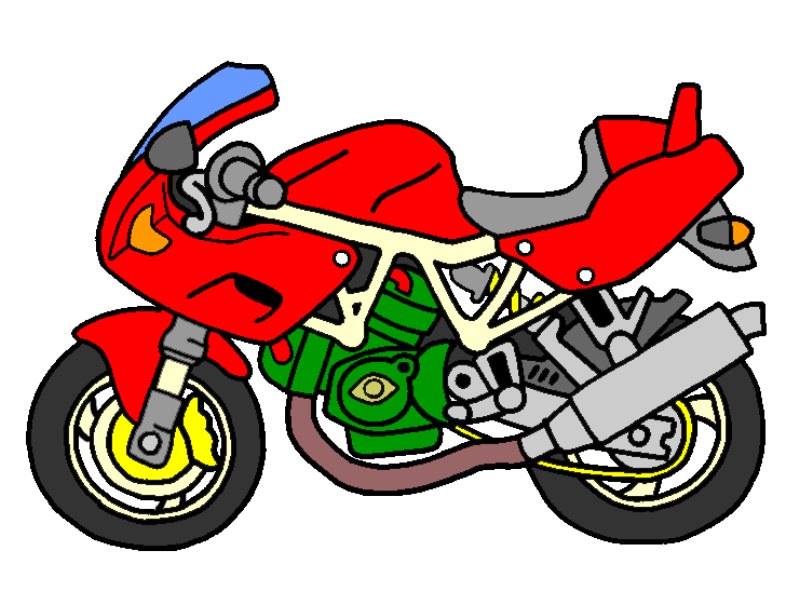 Motorcycle Cartoon Pictures