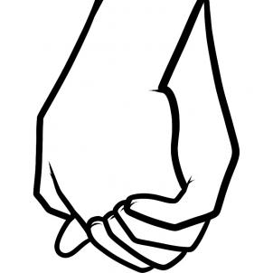 How to Draw Holding Hands for Kids, Step by Step, People For Kids ...
