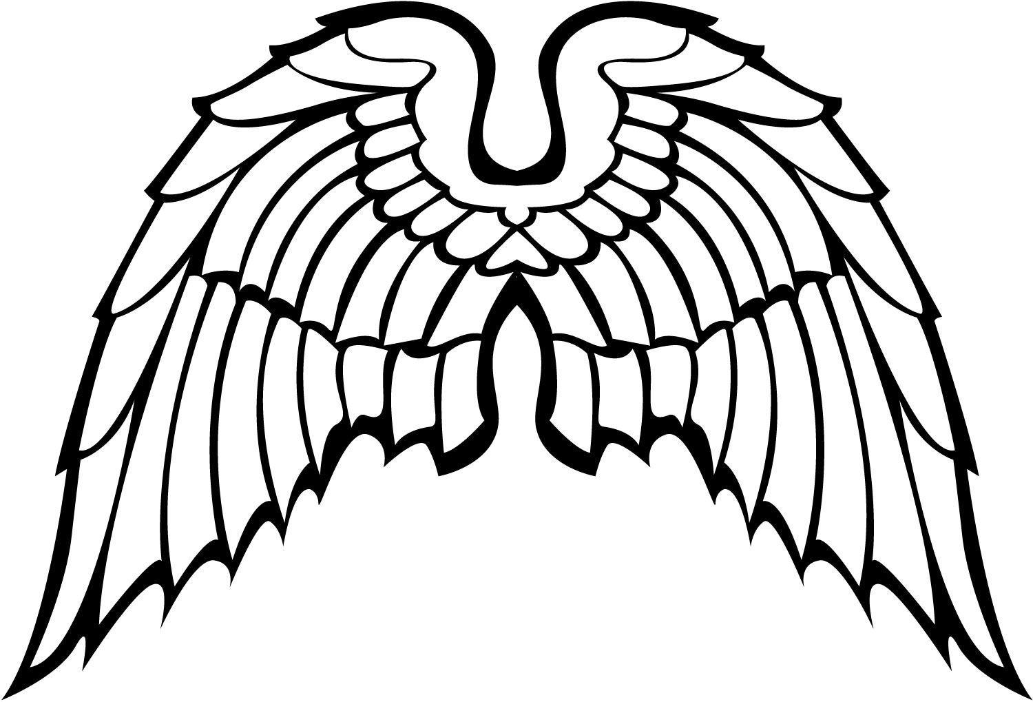 Free Vector Angel Wings - Cliparts.co