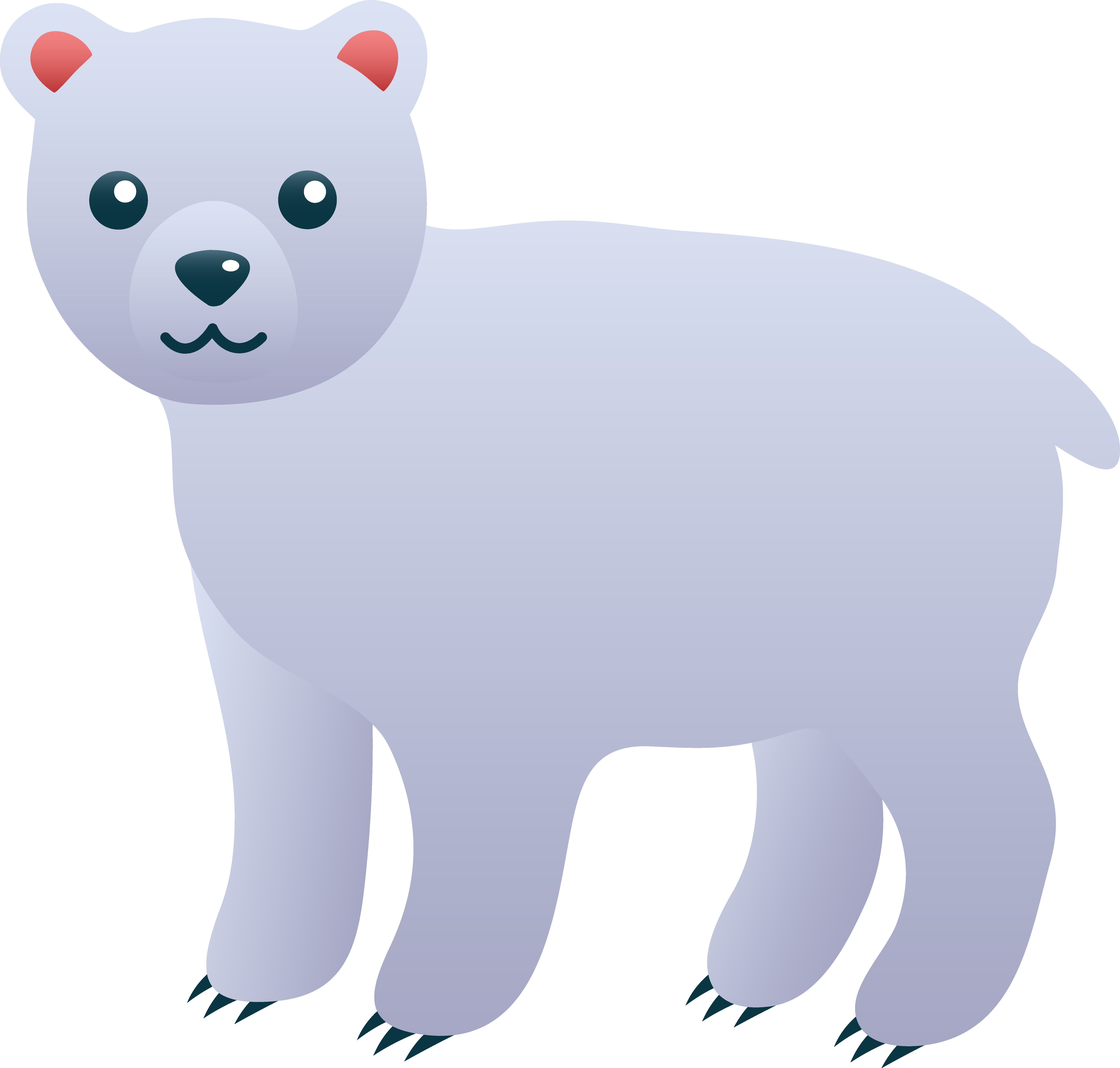 Cute Cartoon Polar Bear - Cliparts.co