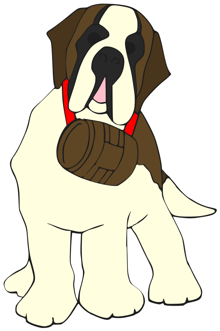 clipart st.bernard dog - photo #31