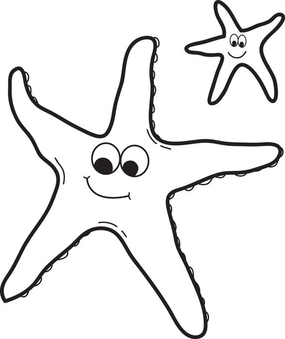 Starfish Outline - ClipArt Best