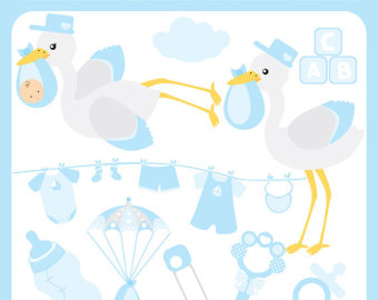 Popular items for blue stork on Etsy