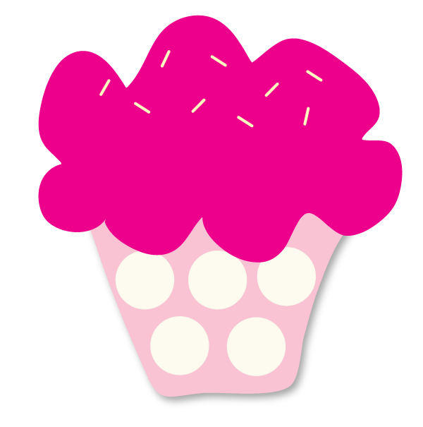 Pink Birthday Cupcakes | Clipart Panda - Free Clipart Images