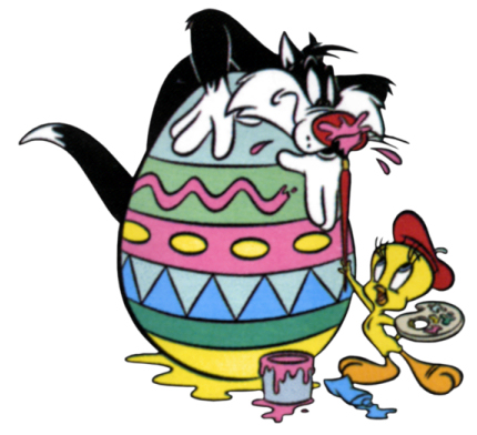 Free Looney Tunes Easter Cartoon Clipart - I-