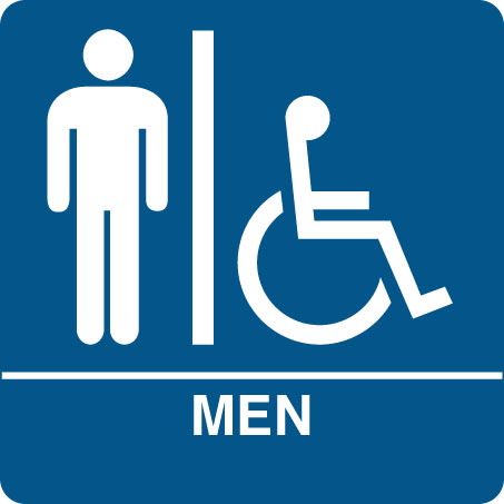 Pix For > Mens Bathroom Sign