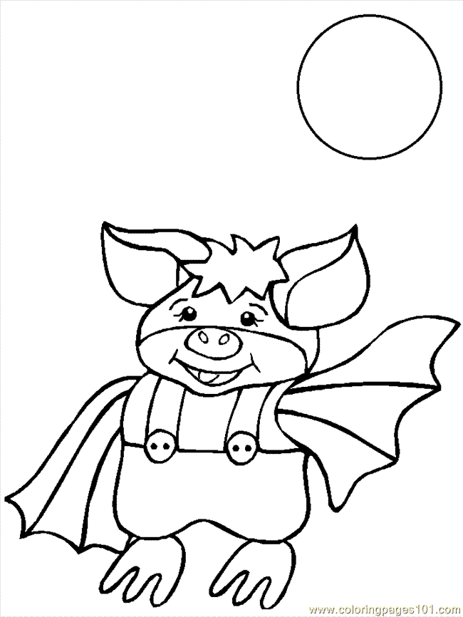 Coloring Pages Bat9 (Mammals > Bats) - free printable coloring ...