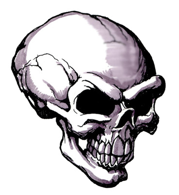 Free Skull Tattoo Clipart Bare Bone Head | Just Free Image Download