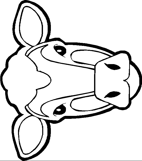 free cow clipart black and white - photo #28