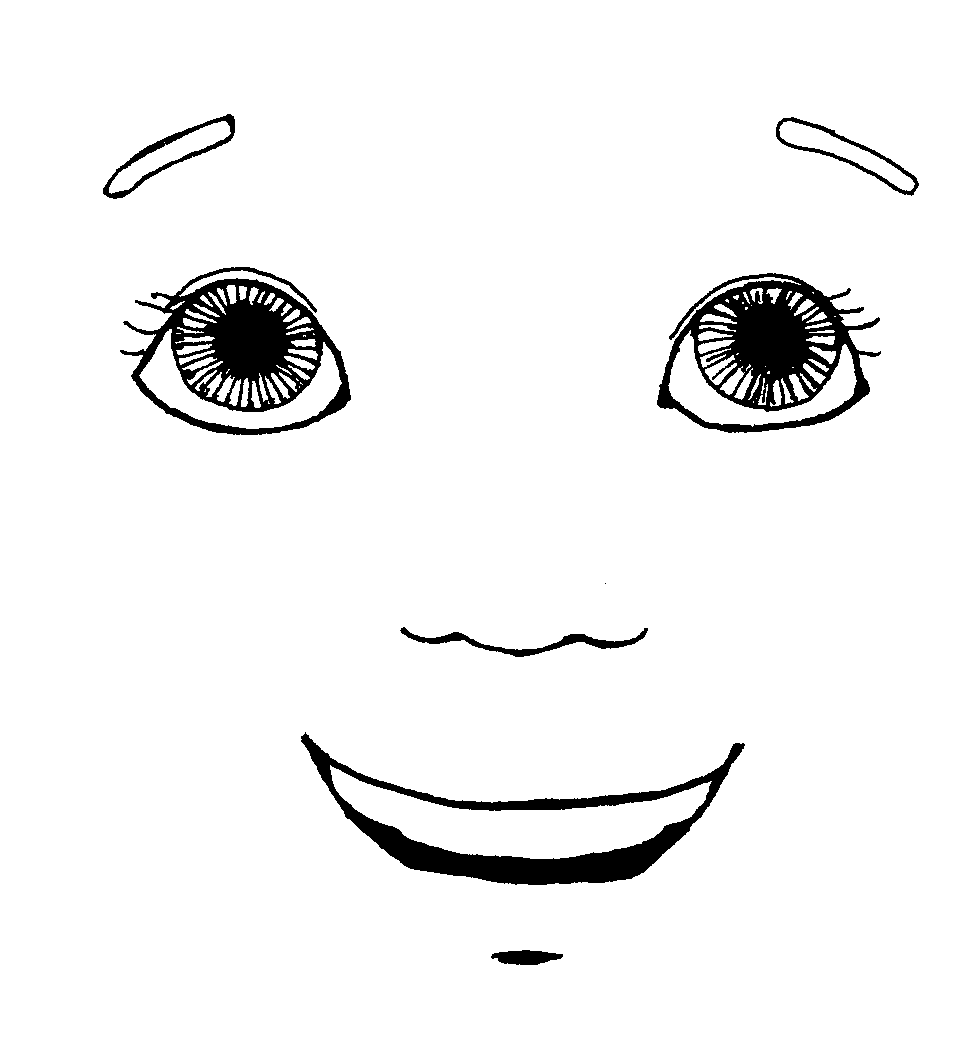 clipart happy face black and white - photo #42