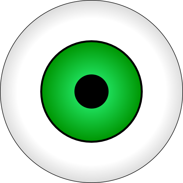 Green Eye clip art - vector clip art online, royalty free & public ...