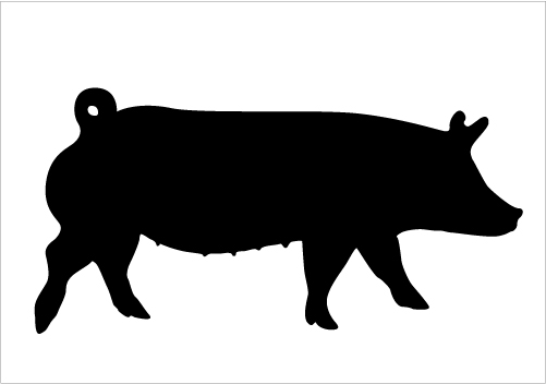 Pix For > Show Pig Clip Art Silhouette