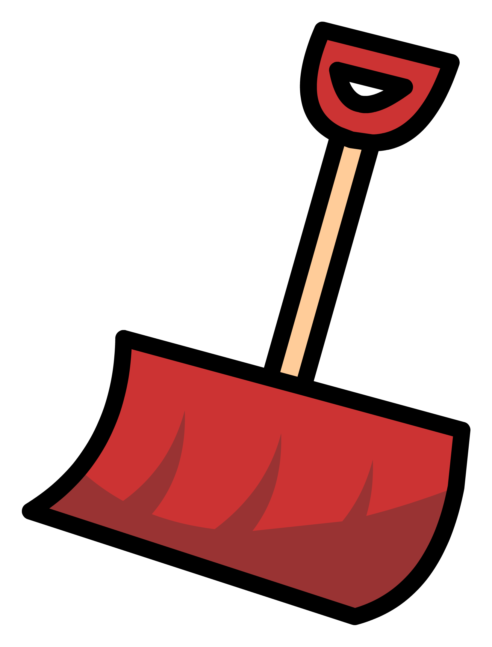 Red Snow Shovel Pin - Club Penguin Wiki - The free, editable ...