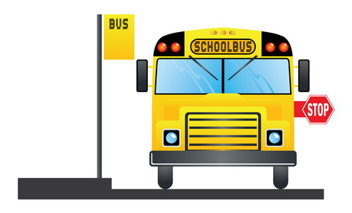 Pix For > School Bus Stop Cartoon