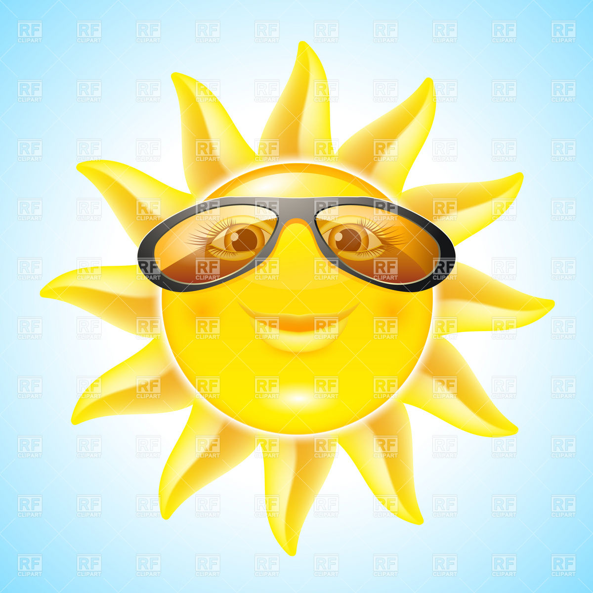 Sunbathing smiling sun with sunglasses, Travel, download Royalty ...