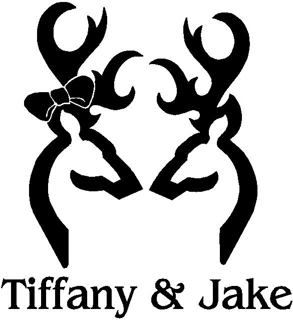 Deer Head His and Her Die Cut Decal, Hunting Decals, Fishing ...