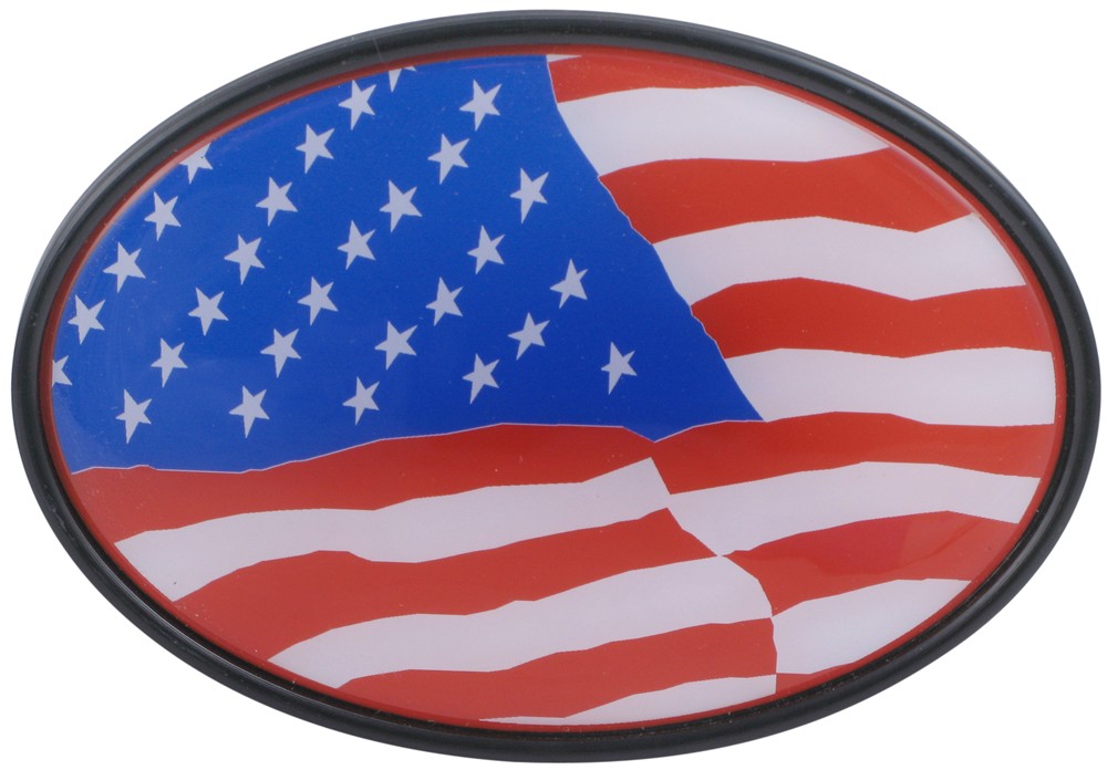 Compare American Flag 2" vs Ford - Chrome Trailer | etrailer.