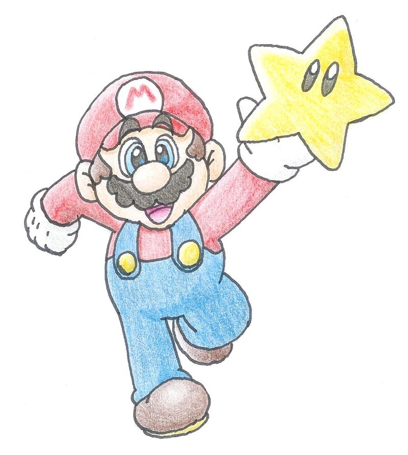 Mario's star by minimariodrawer on deviantART