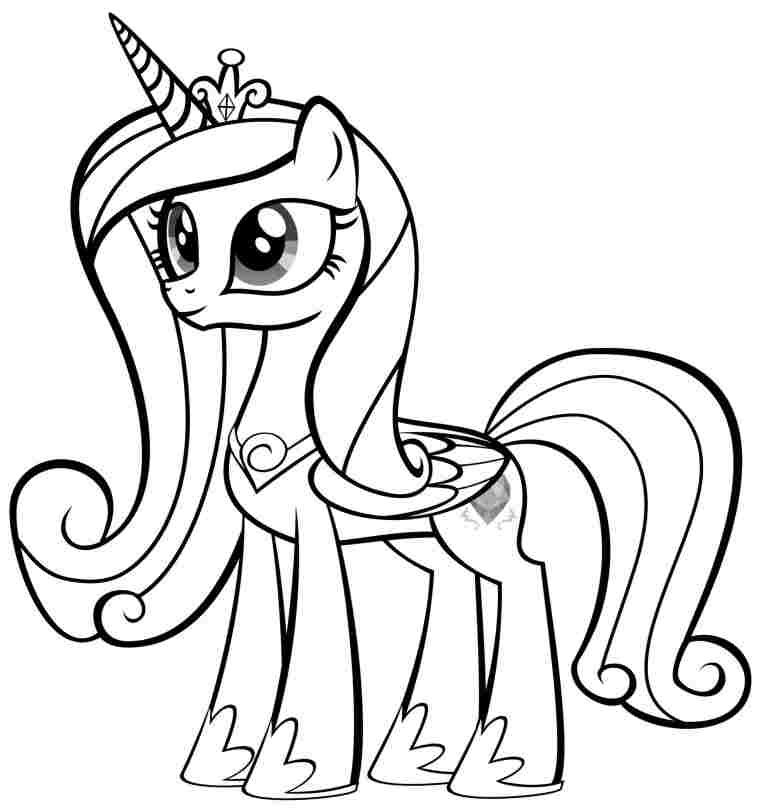 Cartoon My Little Pony Colouring Pages Free Printable For Boys ...