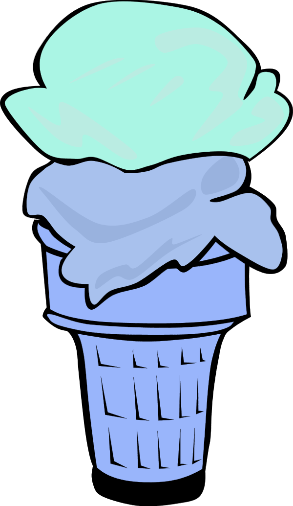ice cream cone for fast food menu - vector Clip Art
