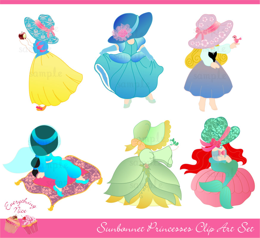 Popular items for princesses clip art on Etsy