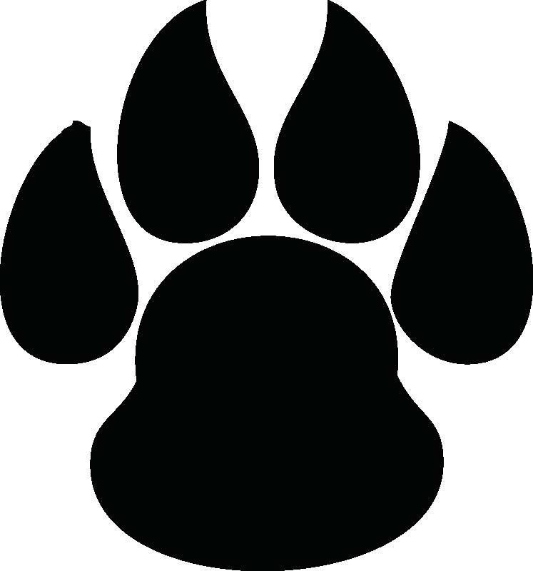 Bear Paw Print Stencil Cliparts co
