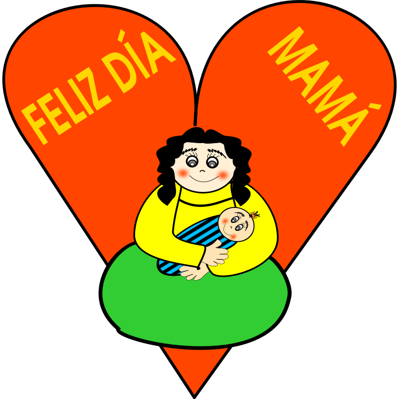 Clipart - happy day mother
