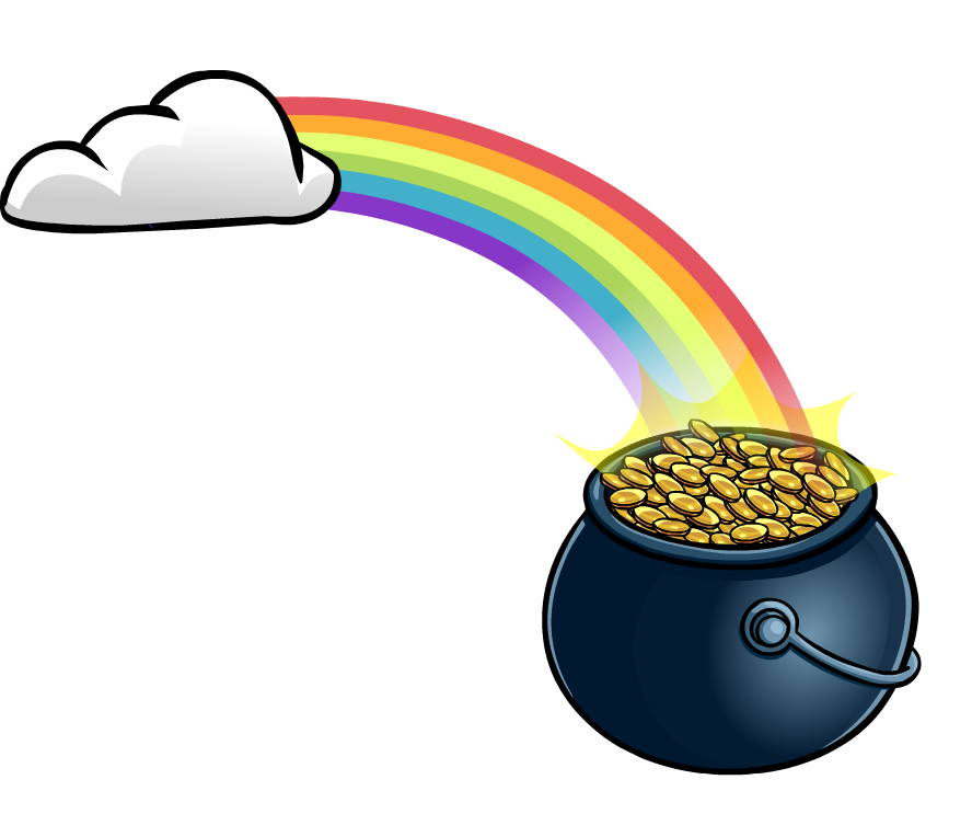 Rainbow with Pot O' Gold - Club Penguin Wiki - The free, editable ...