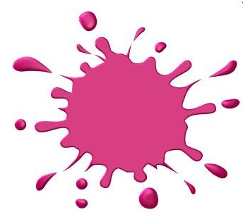 Pink Splat Clipart - Free Clipart