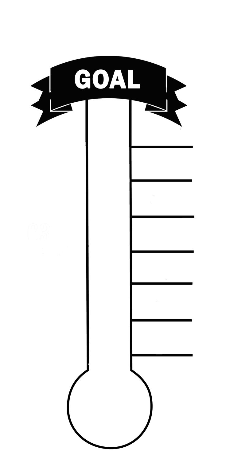Blank Thermometer Printable for Fund Raising & Creating a Goal ...