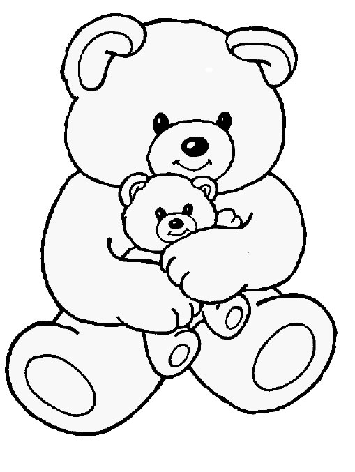 Baby Teddy Bear Coloring Pages, Teddy Bear Coloring Pages For Kids ...