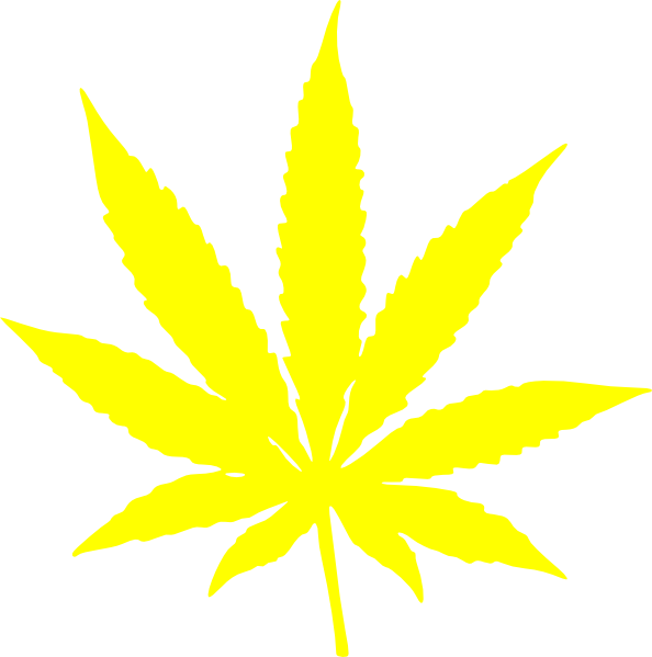Cannabis Leaf Stars And Stripes Yellow clip art - vector clip art ...