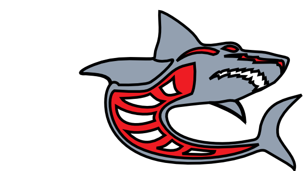 Ashed Shark Grey Red By Ashed clip art Free Vector / 4Vector