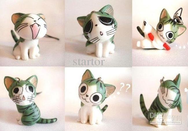 Hot Sale!new Cute Cartoon Cats Mobile Phone Charm/Strap Pendant ...