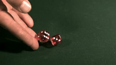 Rolling The Dice, Slow Motion Stock Footage Video 4703822 ...