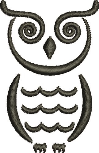 FavPro Designs Embroidery Design: Owl Outline 2.19 inches H x 1.42 ...