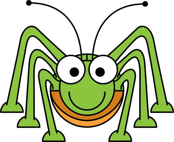 Cute Cricket Insect Clipart - Gallery