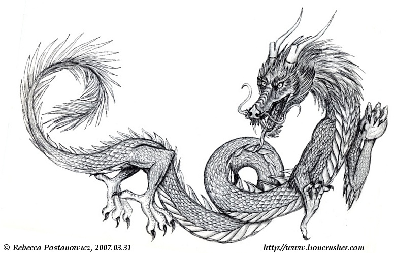 Chinese Dragon by psychedeliczen on DeviantArt