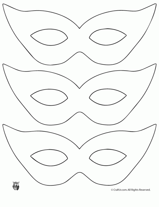 Mardi Gras Mask Craft {and Template} - Woo! Jr. Kids Activities