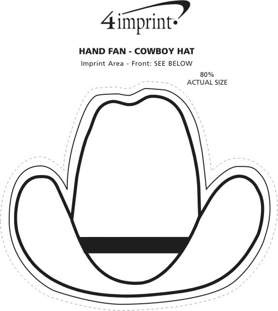 Hand Fan - Cowboy Hat (Item No. 5137-CH) from only 25¢ ready to be ...